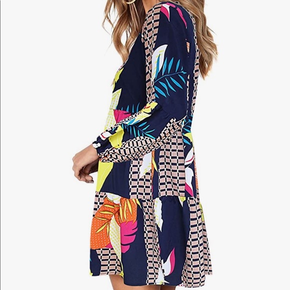 Spring summer colorful dress - Picture 4 of 5